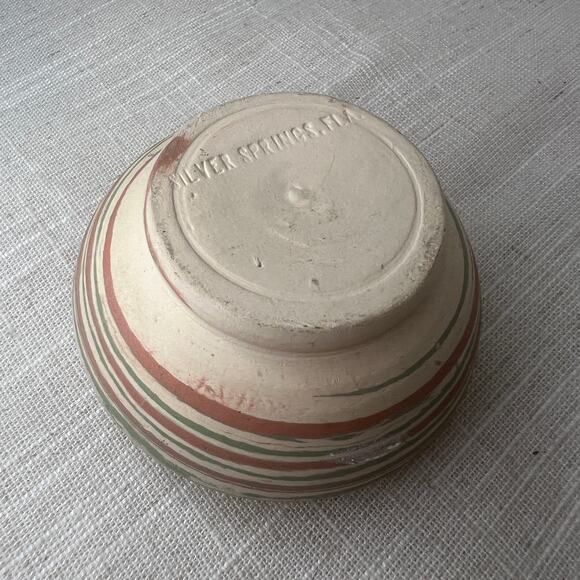 VTG 50s Handmade Studio Pottery Flower Frog Henry Graack Silver Springs Florida - Picture 9 of 10